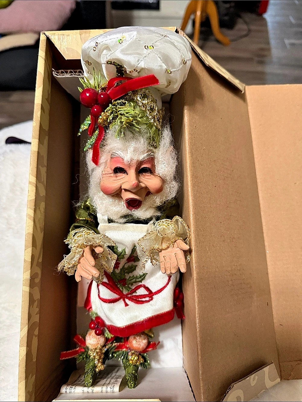 Mark Roberts Christmas Kitchen Elf Ornament NIB